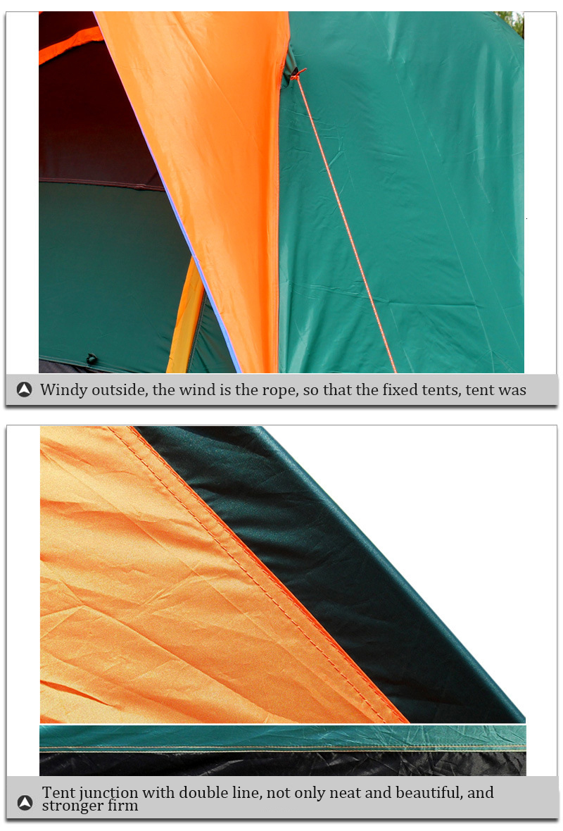 Cheap Goat Tents Waterproof Camping Hiking Fishing Tent Separated Dual Layer Travel Tent 4 Season Anti UV Beach Tent for 3 4 Person Family Tents 